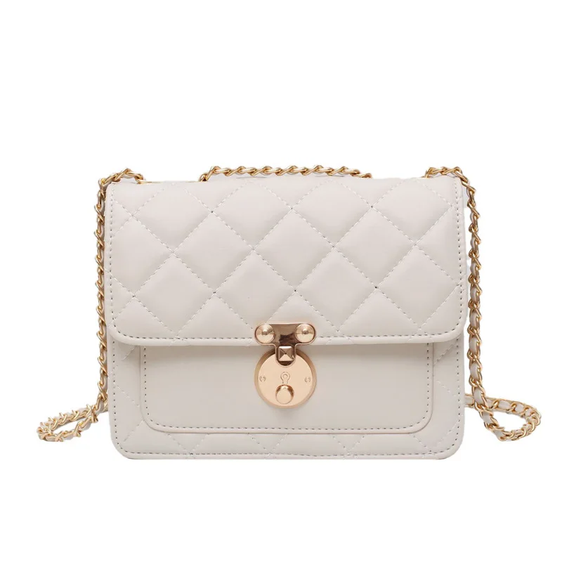 

2021 European and American fashion rhombus chain bag small fragrance women bag shoulder messenger small square bag