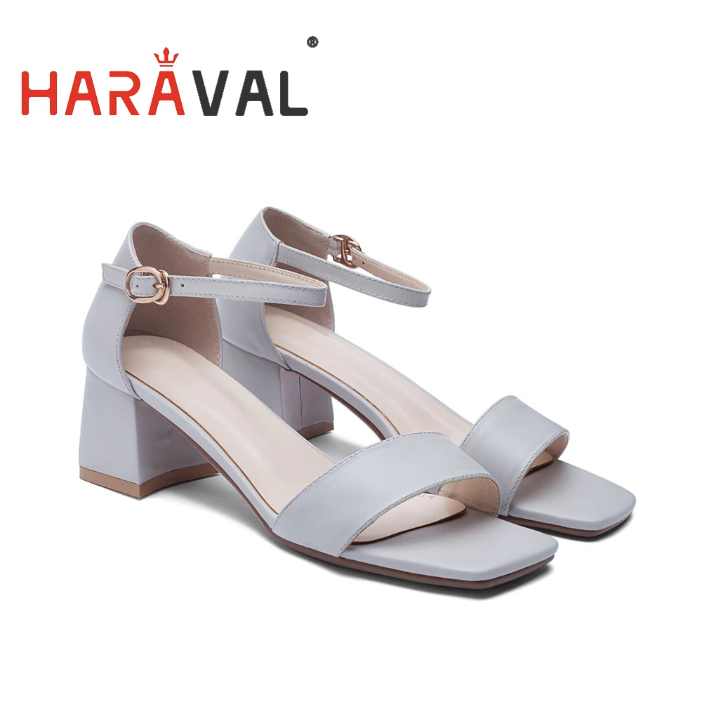 HARAVAL/летние сандалии обувь на высоком каблуке для офиса женские туфли модные