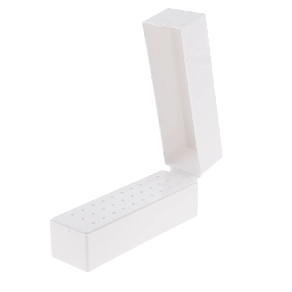 Держатель для фрез маникюрных с 30 отверстиями пылезащитная подставка органайзер