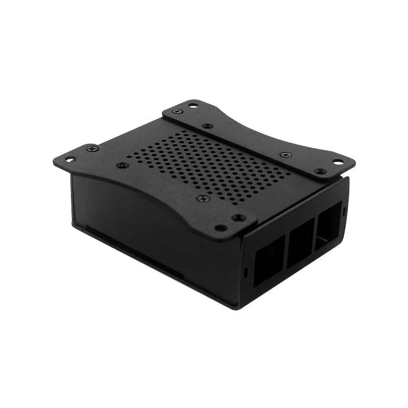 Фото Чехол для Raspberry Pi 4 из алюминиевого сплава, футляр с подвесным кронштейном, поддержка вентилятора охлаждения, отвертка для Raspberry Pi 4, Модель B №4