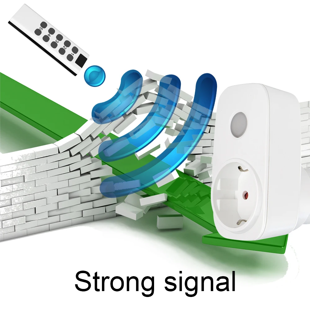 Universal Wireless Remote Control Switch Electric Socket EU France control plug Programmable Electrical Outlet | Электроника