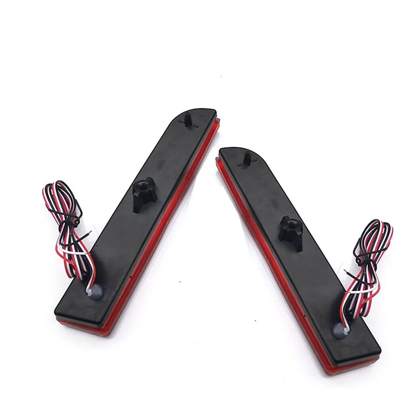 

Car Red Lens LED Bumper Reflector Brake Lights Lamps for Mitsubishi Lancer 2008-2014