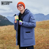 pioneer camp 2020 new winter mens down jacket long 90 duck windproof outdoor coats for mens clothing ayr920561e