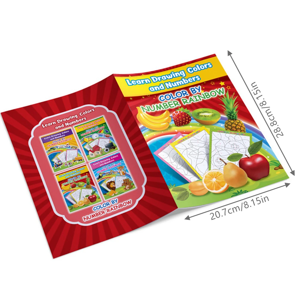 

1PC Children's Early Education Puzzle Coloring Drawing Book Graffiti Painting Book Coloring Book Children's Birthday Gifts