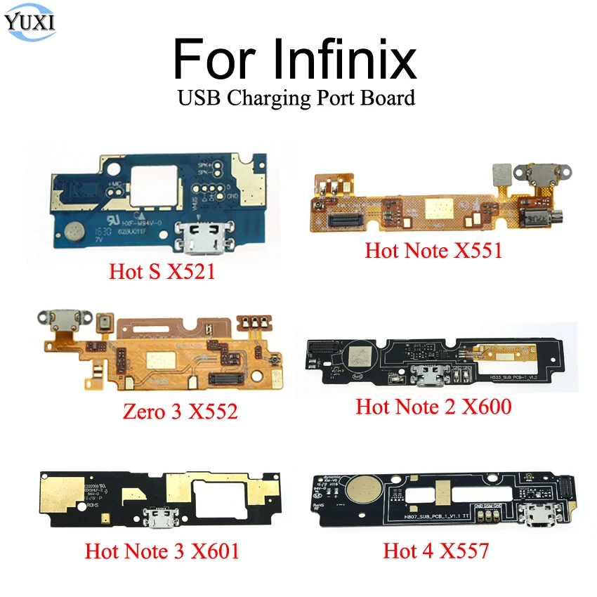 USB-коннектор для зарядного порта YuXi 1 шт. гибкий кабель с микрофоном Infinix Zero 3 X552 Hot 4