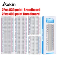 4pcs breadboards include 2pcs 830400 point solderless prototype pcb point solderless prototype for arduino diy kit