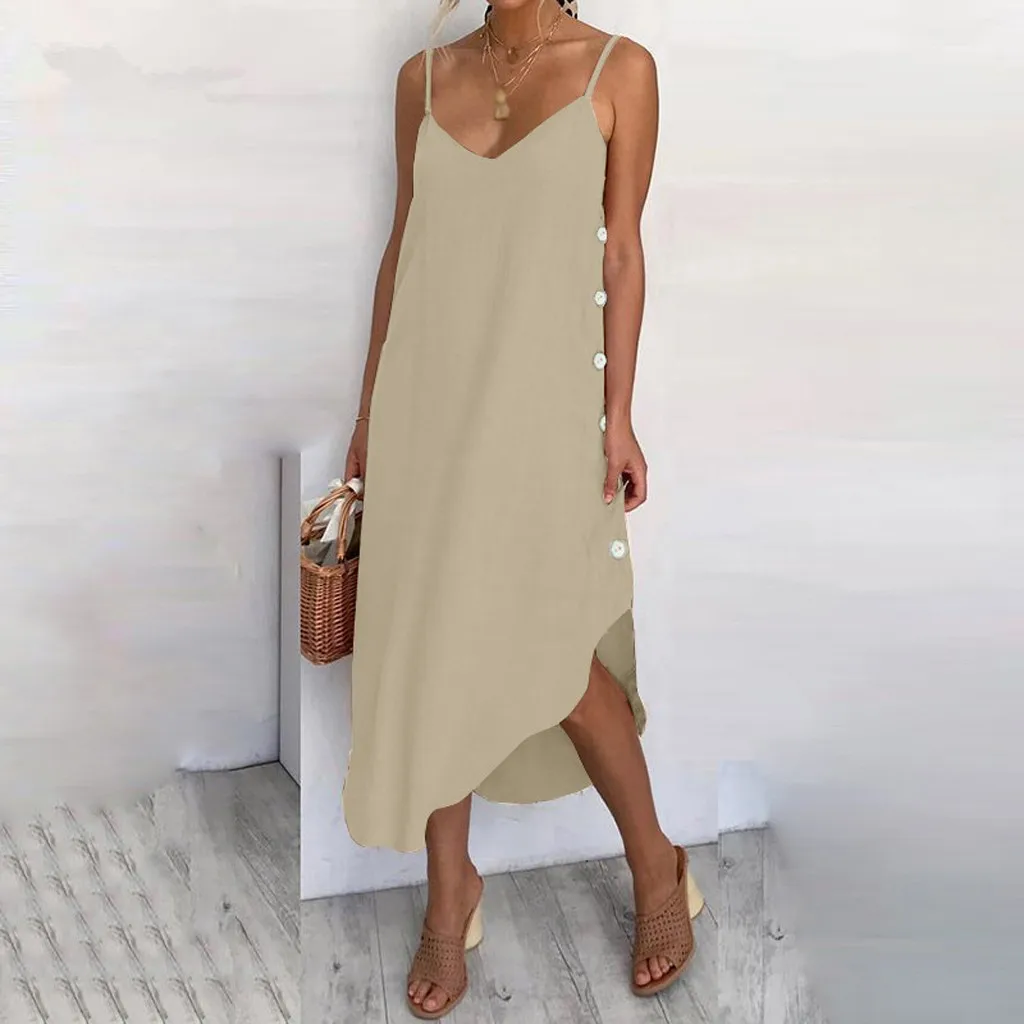 Большие размеры свободные сексуальные вечерние пляжные повседневные Boho платье