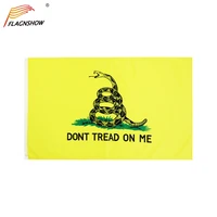 flagnshow dont tread on me gadsden flag 3x5 feet tea party flags yellow rattlesnake banner with brass grommets