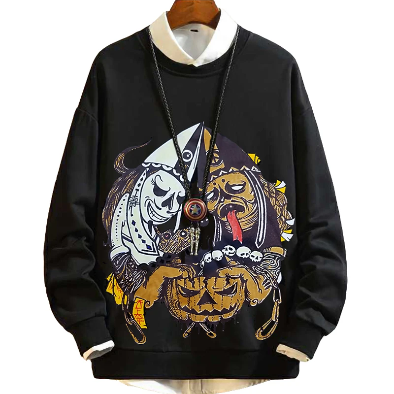 

Big size 2xl-8xl 9xl Casual Wool Winter Thickened Warm Sweatshirts o-neck male pullover print Cartoon sweatshirt Hoodies 160 cm