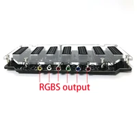 acrylic case mini rgbs scart distributor converter video 6 input1 output auto automatic switcher eur divider board device