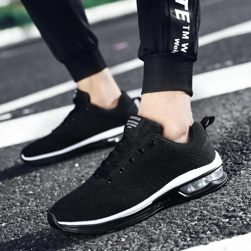 

2020 Spring Women Sneakers Red Black Fashion Korean Women Shoes Mesh Breathable Sneakers Air Cushion Casual Shoes Tenis Feminino