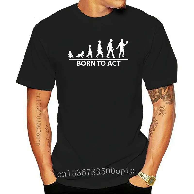 

Мужская футболка Born To Act, 10 цветов, футболка с принтом P & P, бесплатная доставка