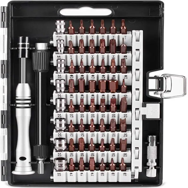 

Precision Magnetic Screw Driver Bits 60 in 1 Screwdriver Set Torx Hex Bit Handle Mobile Phone Repair Screwdrive Kit Hand Tools