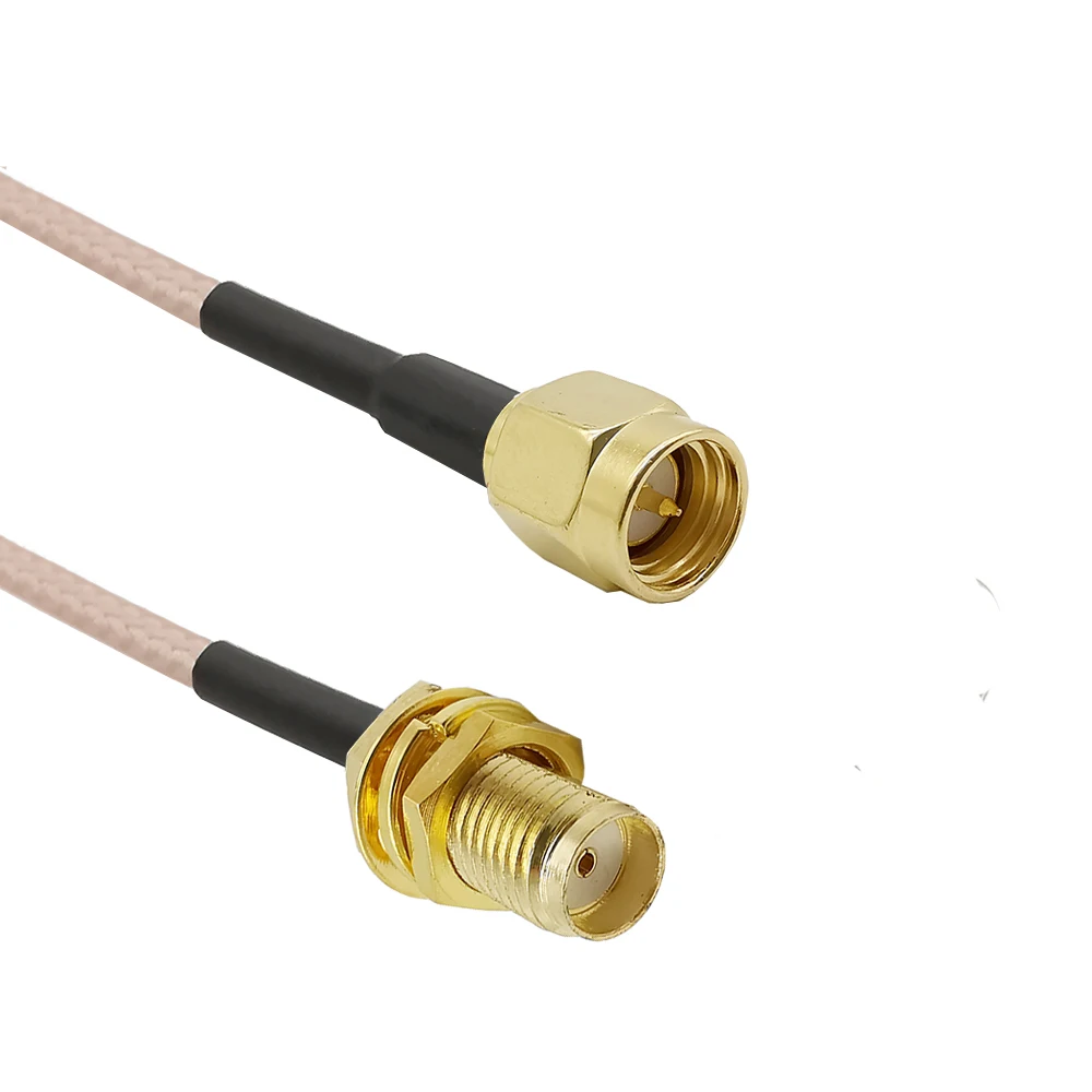 Кабель удлинитель с SMA разъемом на разъем для коаксиального кабеля 7 см 50 и