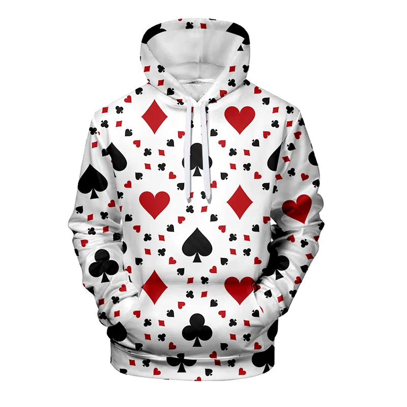 

Poker Print Street Funny Hip Hop 3d Hoodies Pullover Tracksuit Men Women Hoodie Hoody Long Sleeve 3D Hooded Sweatshirts Tops 4XL