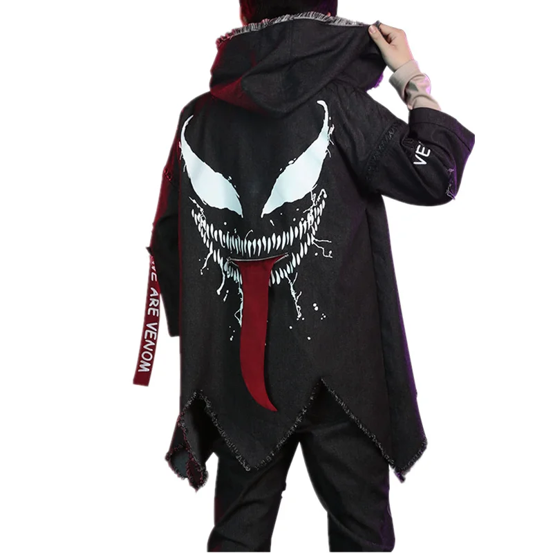 Костюм для косплея из фильма Ven черная ветровка с супергероями куртка брюки