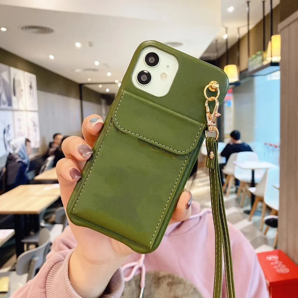 

Luxury Cases For iPhone 12 Mini 11 Pro Max X XS XR 7 8 Plus Case SE 2020 Cover Lambskin PU Soft Leather Phone Wristband case