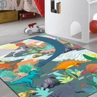 Детские коврики Royalulu с 3D рисунком динозавра для гостиной, коврики для детской комнаты, игровой коврик для ползания, детский игровой коврик на заказ