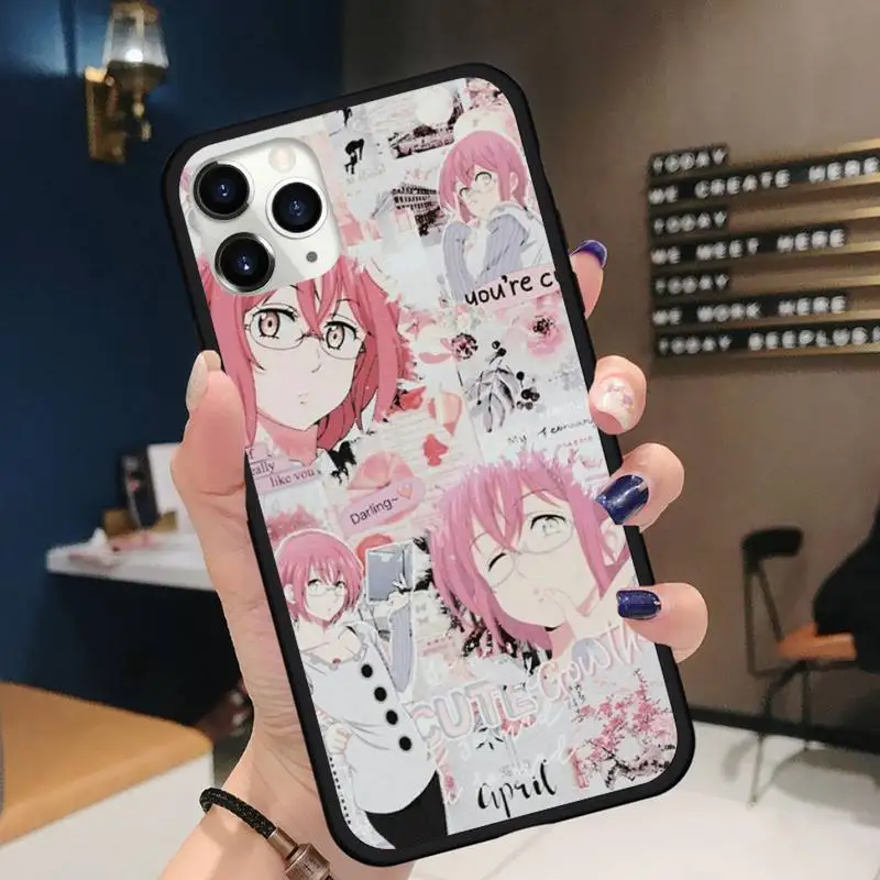 

anime Yarichin b Club Phone Case for iPhone 11 12 pro XS MAX 8 7 6 6S Plus X 5S SE 2020 XR Soft silicone
