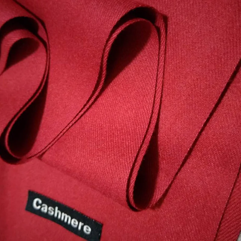 Осень и зима чистый кашемир как шарф длинный универсальный один цвет с