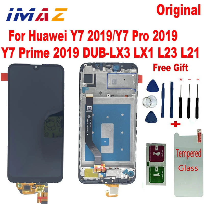 IMAZ оригинальный для Huawei Y7 2019 Y7 Prime 2019 DUB-LX3 LX1 ЖК-дисплей с сенсорным экраном дигитайзер в сборе для Y7 PRO 2019 LCD
