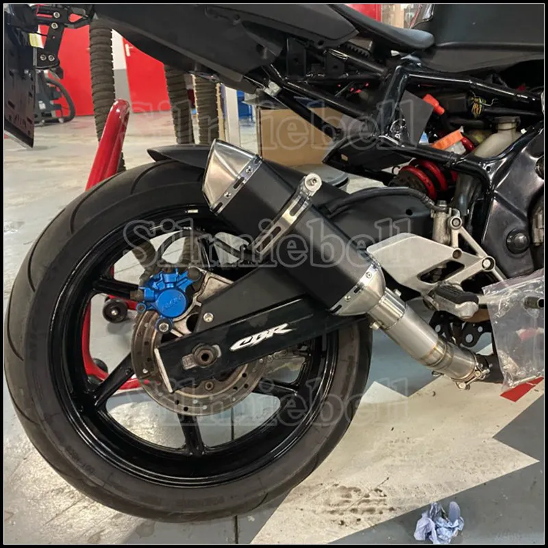 

YZF-FZ8 motorcycle Muffler exhaust System AK Escape moto Middle Link Pipe slip on For Yamaha FZ8 Fazer FZ8N FZ8S FZ800 2010-2015