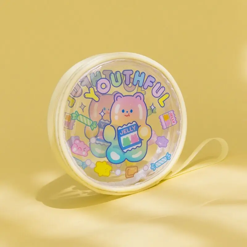 White Bentoy Milkjoy Jelly Beans трансвент портмоне Корея девушки мини мешок для денег держатель для карт милая сумочка Макияж Чехол Kawaii Япония - Цвет: White