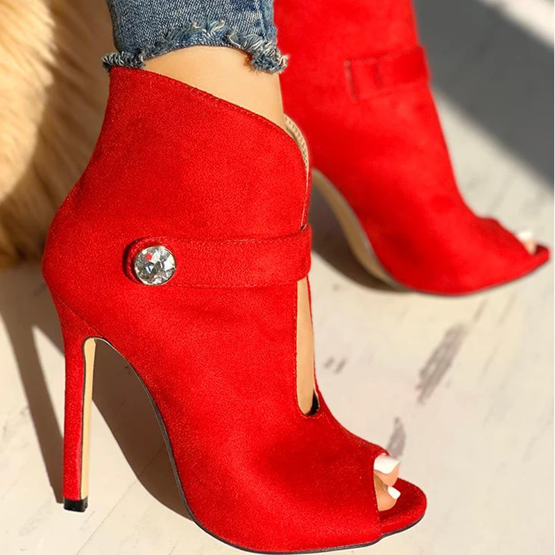 

New Women Sandals Pumps Woman Solid Color Casaul Open Toe Ladies Shoes Sexy High Heel Pointed Toe Ankle Women Fahsion Shoes