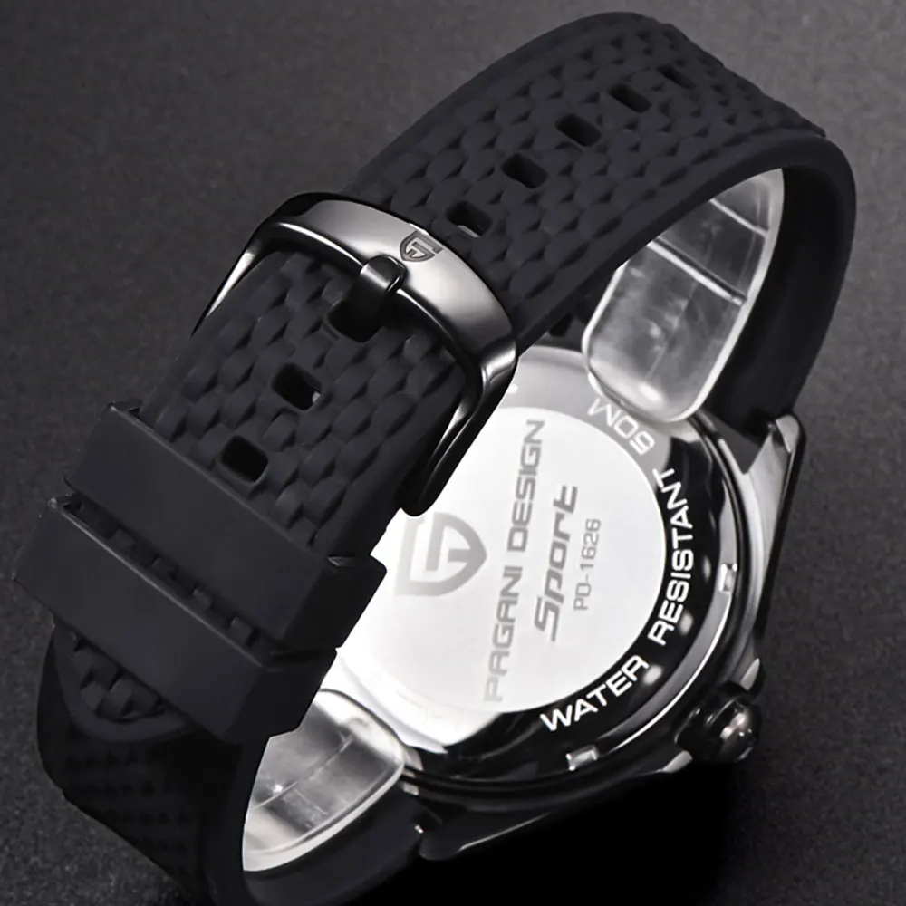 Часы-скелетоны Pagani design Мужские кварцевые модные спортивные с календарем