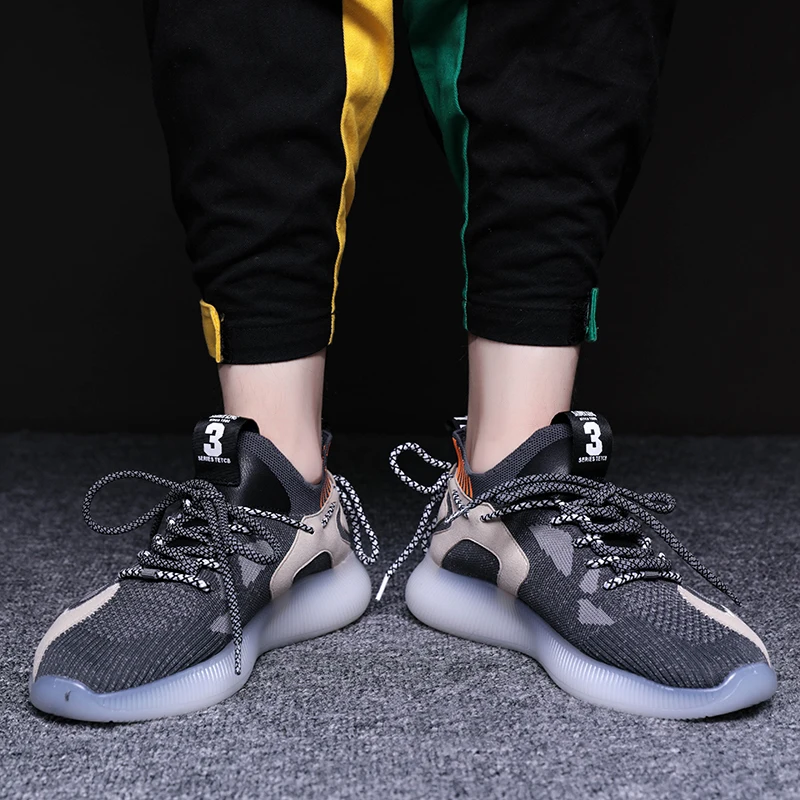 

Men Shoes Breathable Mesh White Mens Sneakers Trendy Lace-Up Lightweight Black Walking Big Size Man Tenis Shoe Zapatillas Hombre