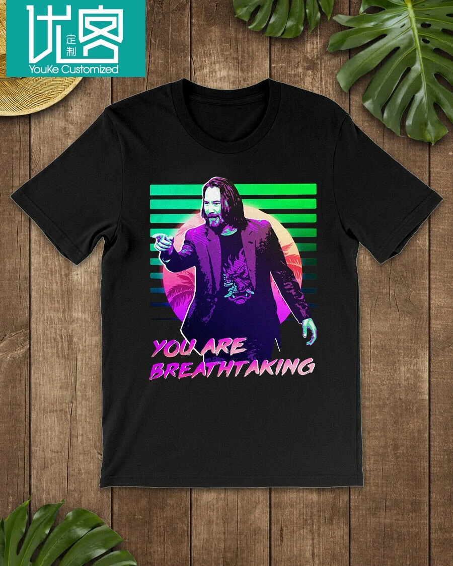 Новинка 2019 года Мужская модная повседневная футболка Keanu Reeves You're захватывающая
