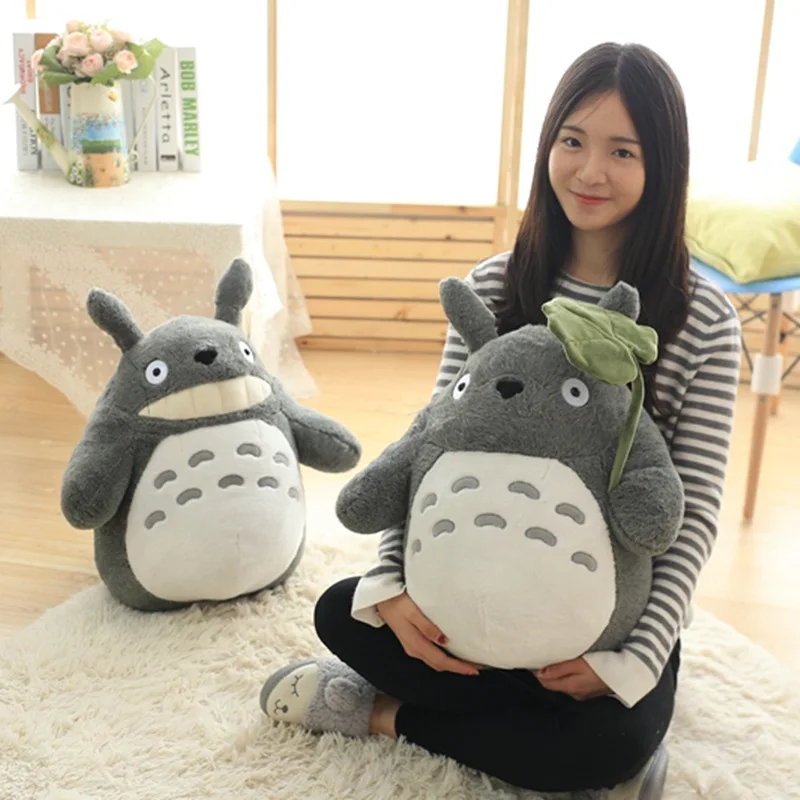 

Cartoon My Neighbor Totoro Plush Toy Cute Cat Anime Figure Doll Plush Totoro With Lotus Leaf Kids Toys Birthday Christmas Gift