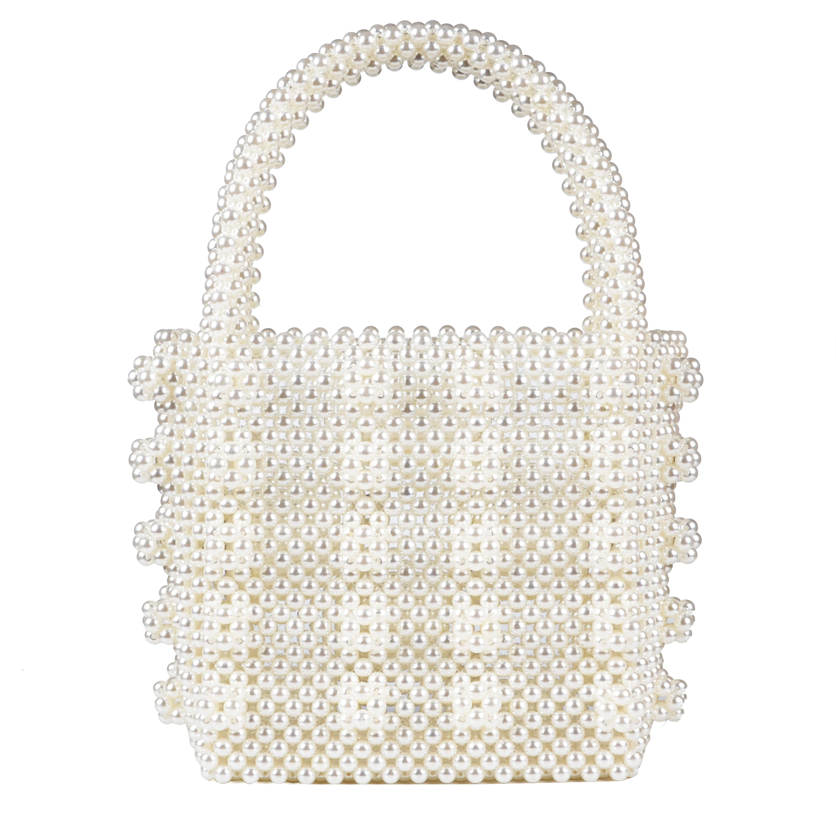 

New 2021 women's Handmade Pearl Elegant Luxury Beaded pocket bag
