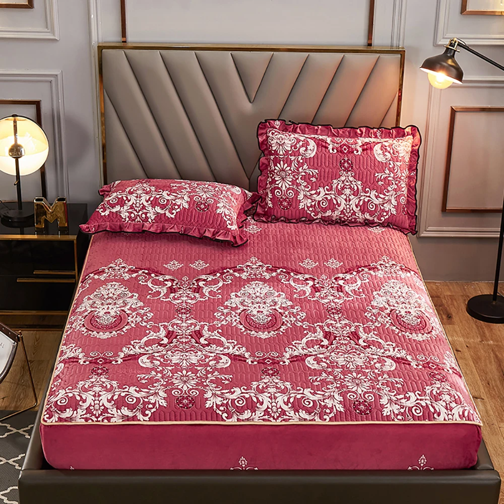 

100% Polyester Fibre The Fitted Printing Bedding Soft Bed Sheets Anelastic With A Solid The Sheets Antifouling Strong Fashion