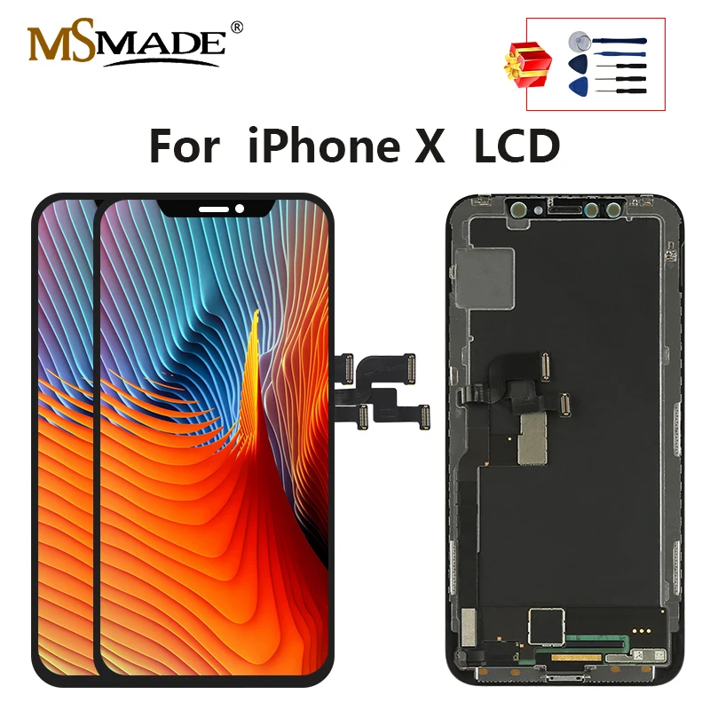 Оригинальный дисплей X для iPhone XS XR MAX ЖК сенсорный экран дигитайзер запасные части