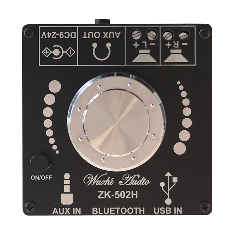 

Bluetooth 5.0 Amplifier Board 100W Power High Fidelity HiFi Dual Channel Stereo Digital AUX Audio Capacitor Car Audio