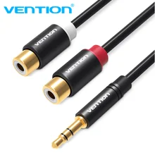 Vention RCA кабель 2RCA Женский до 3 5 мм штекер аудио позолоченный Aux