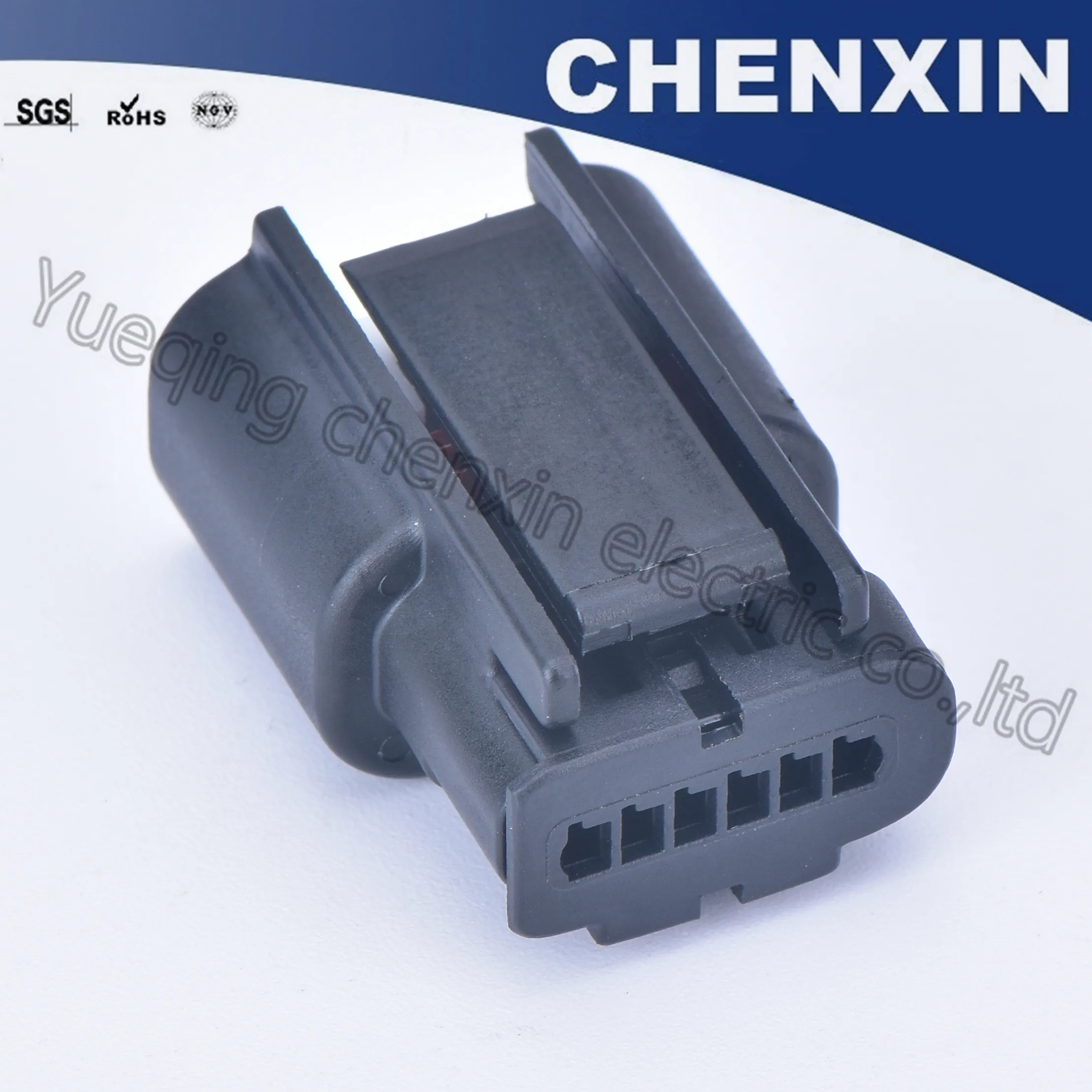 Черный 6 контактный автомобильный водонепроницаемый разъем гнездовой заднего