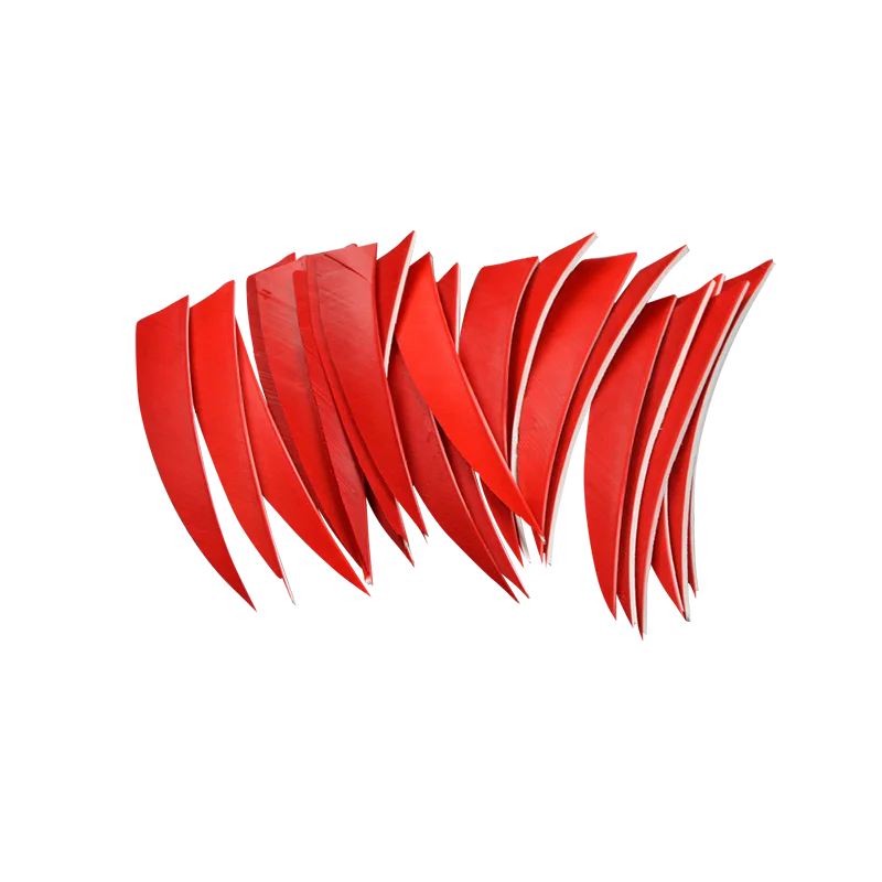 50 шт. 5 дюймов перо индейки настоящие Fletching левые крылья Высокое качество реальные