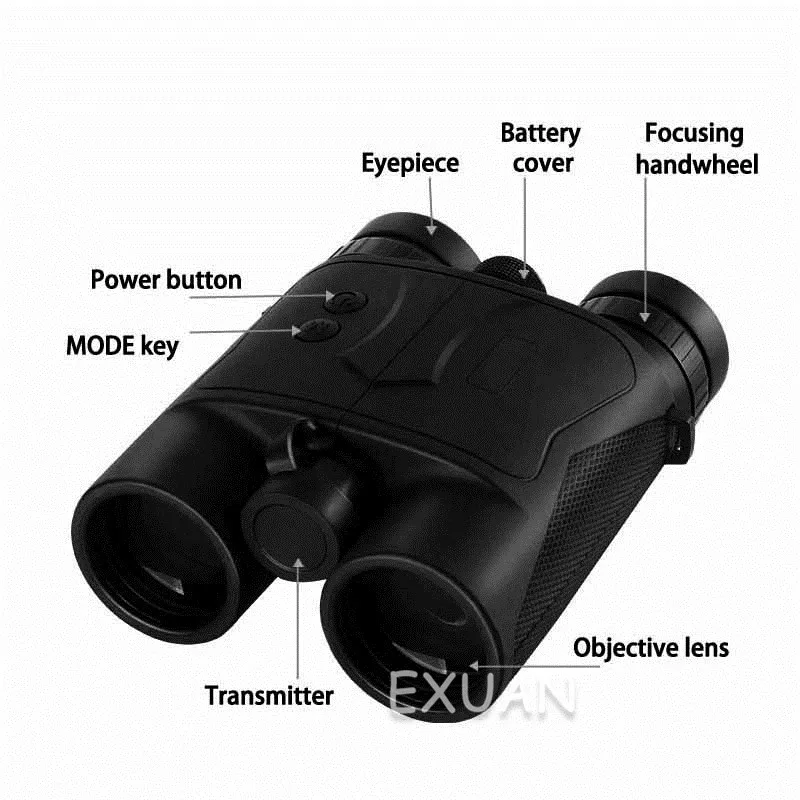 

Handheld Binocular infrared laser rangefinder telescope for high-precision measurement of outdoor power 1000 meters