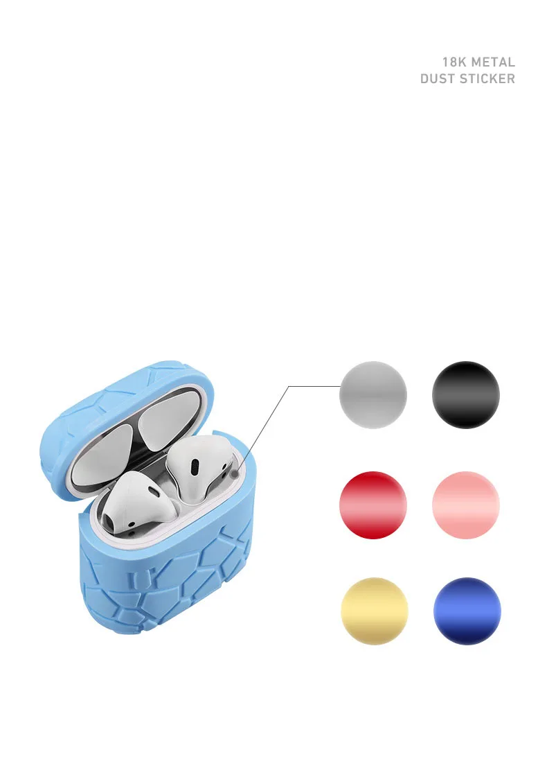 Силиконовый чехол для Airpods 1/2 защитный новинка мягкий утолщенный классический