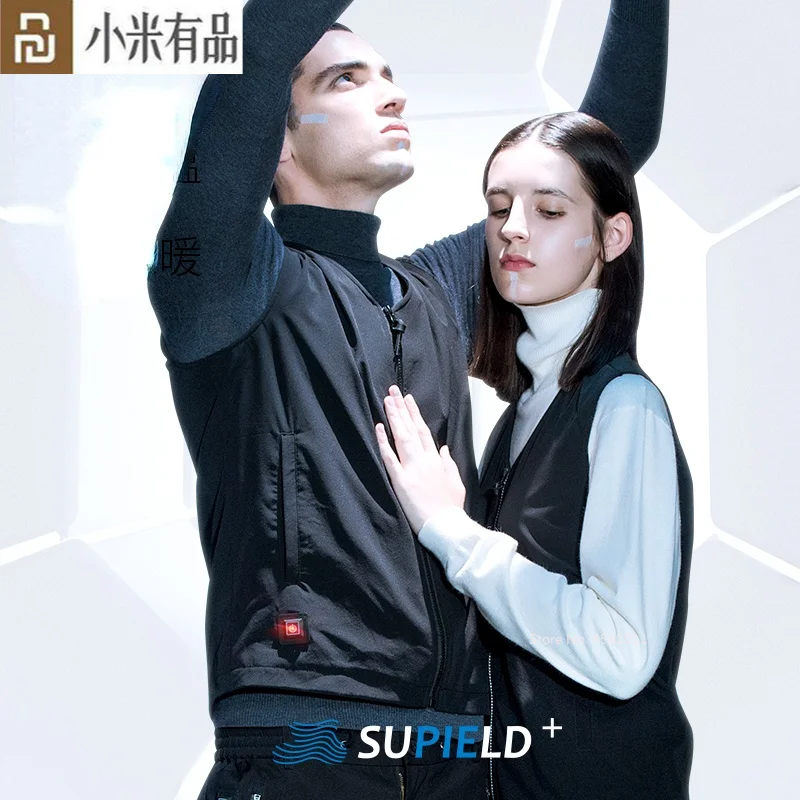 

Supield Black Technology Intelligent Temperature Control Heating Vest Men Winter Shoulder Vest Thickened Warm for Xiaomi Youpin