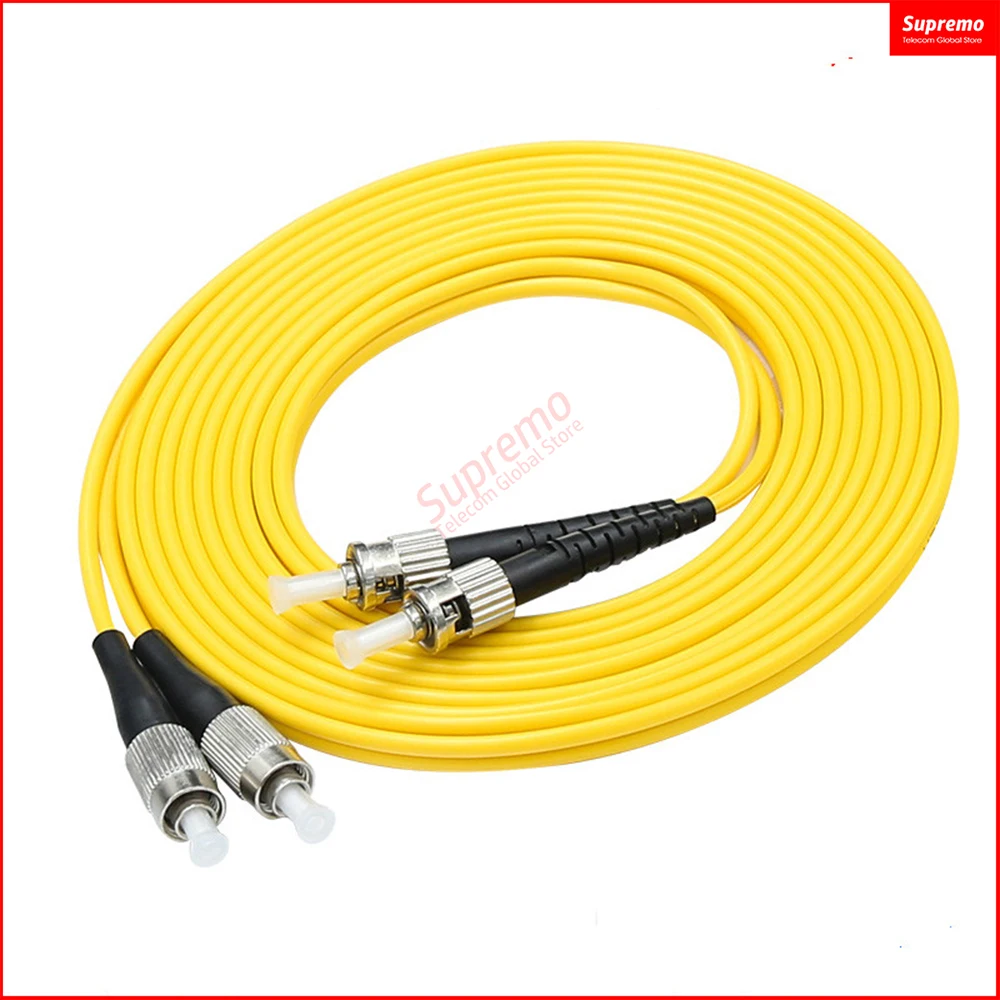 Оптоволоконный патч корд FC/UPC ST/UPC 10 50 метров FTTH дуплексный одномодовый кабель