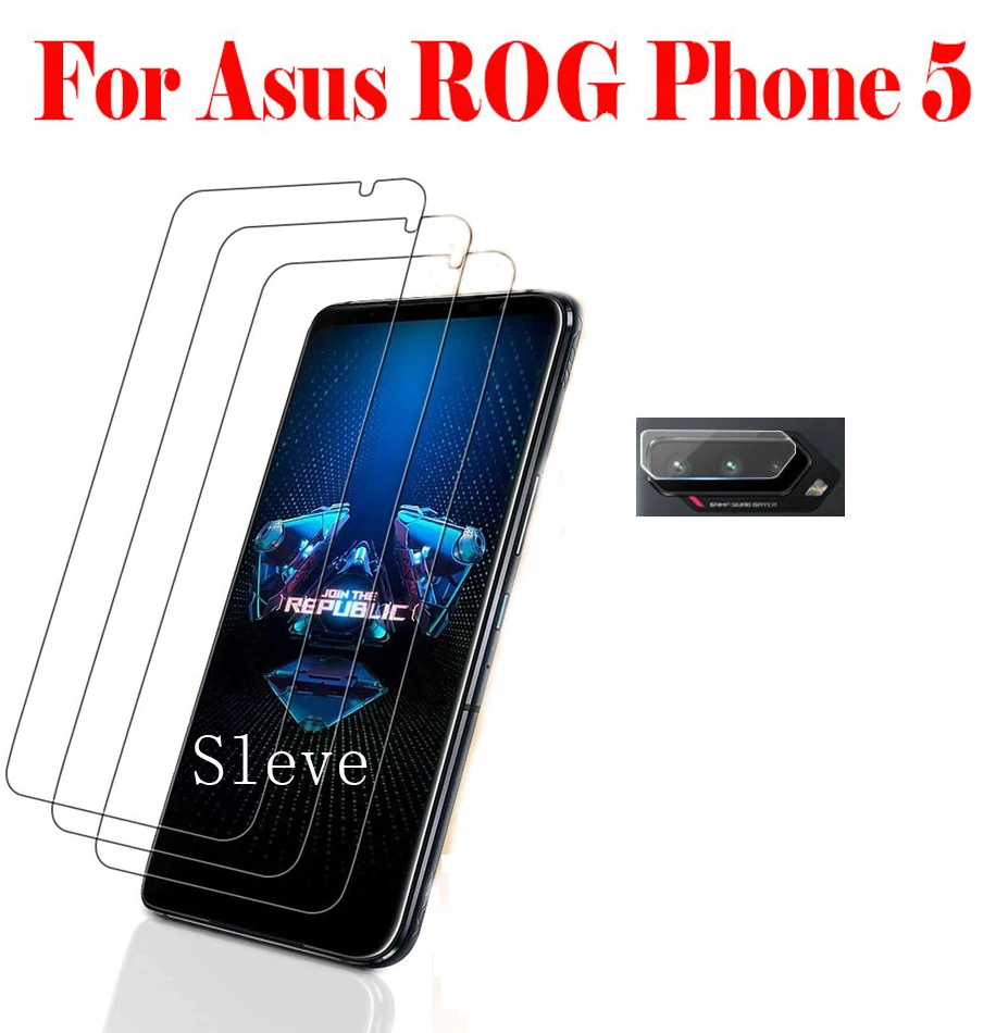 Закаленное стекло 2.5D 9H для ROG Phone 5 I005DA I005DB ZS673KS потрясающая защита экрана Asus 3 ZS661KS |