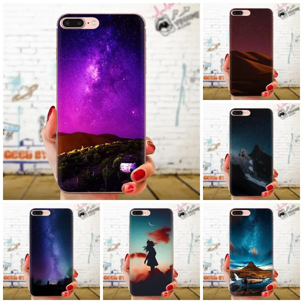 Звездного неба ночью сумки из ТПУ чехлы для htc Desire 530 626 628 630 816 820 830 один A9 M7 M8 M9 M10 E9