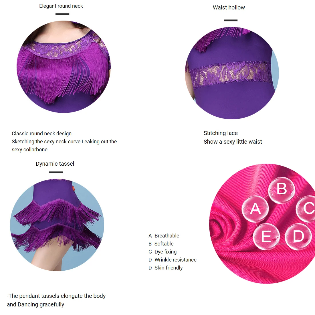 Платье женское бальное с кружевной бахромой соблазнительный костюм для бальных