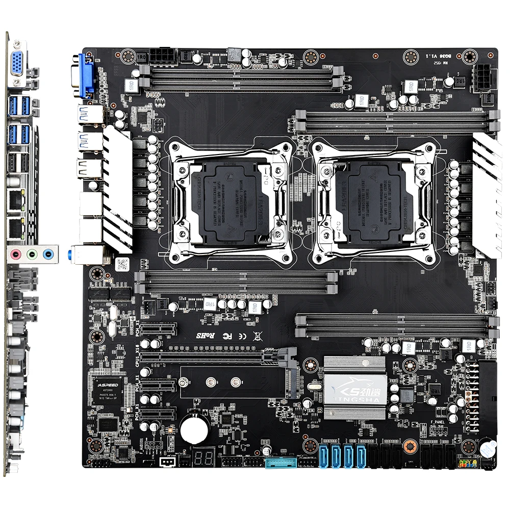 X99 двойной набор материнских плат с 2 шт. 4 ГГц в E5 2620 V3 шестиядерный процессор