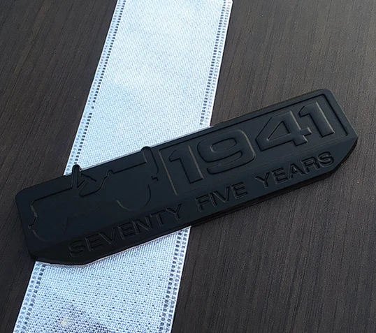 

3D металлический черный 1941 автомобильный значок, наклейка, автомобильные аксессуары, украшения для автомобиля