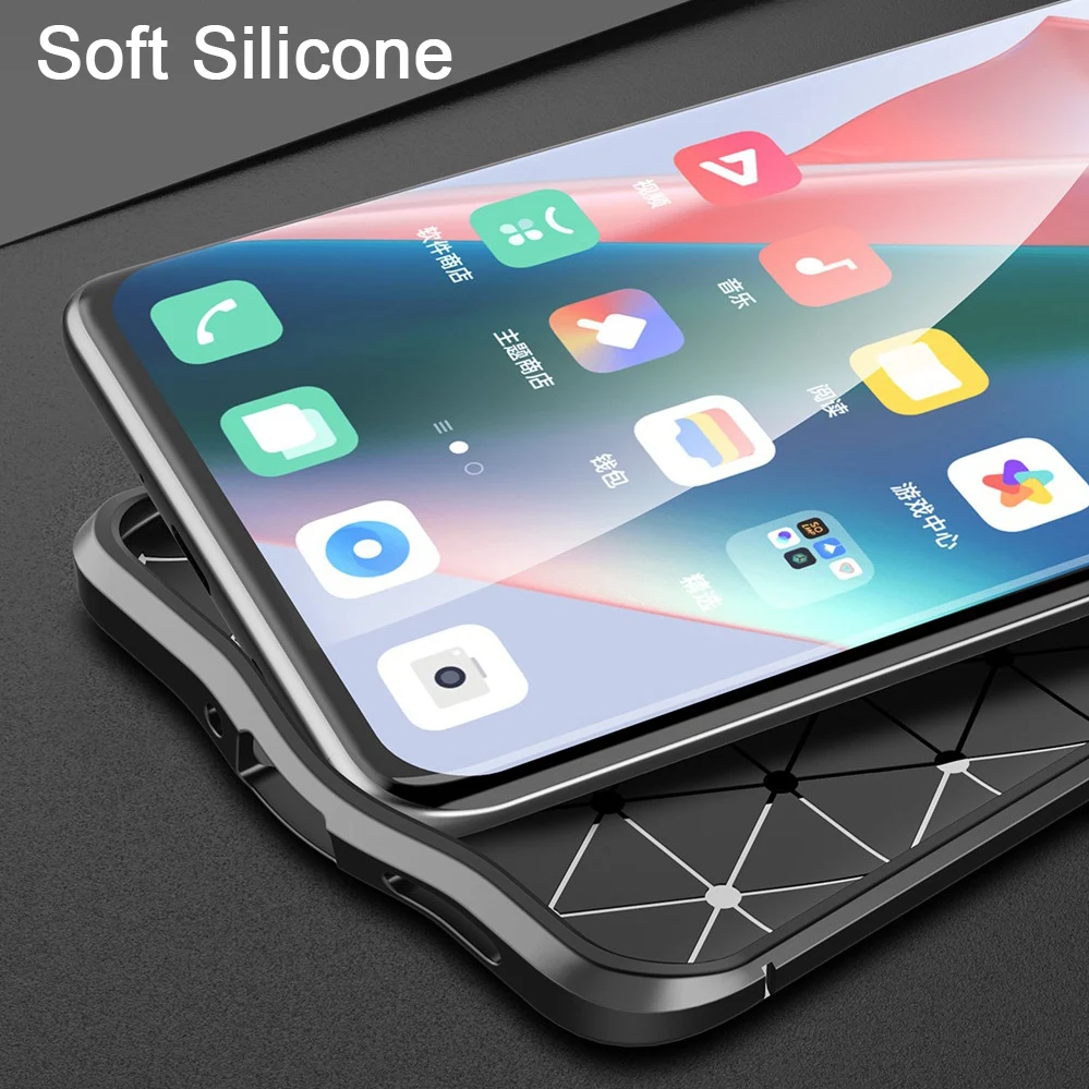 KEYSION Shockproof Case for OPPO Find X3 Pro 5G luxury leather texture soft silicone Phone Back Cover for Find X3 Lite X3 Neo