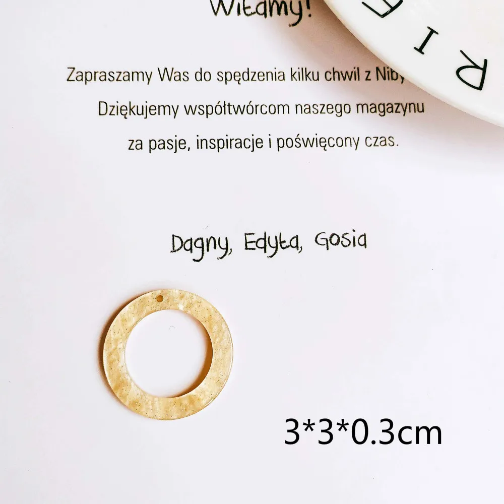 Круглые серьги подвески из уксусной кислоты аксессуары для сережек материал